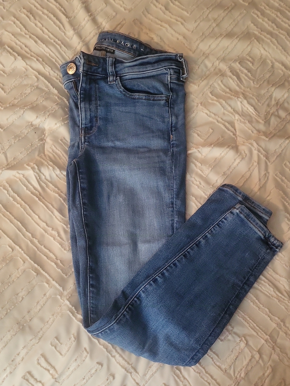 American Eagle Outfitters Women's Jeggings in Medium Blue Wash Size 6 Short